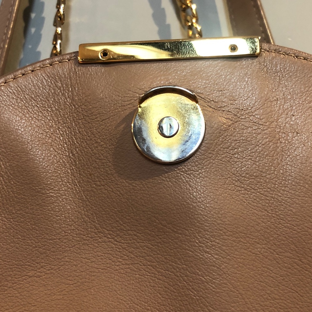 Cuyana Mini Saddle Bag Dusty Pink Quartz Leather Shoulder Bag A1 - Picture 9 of 11